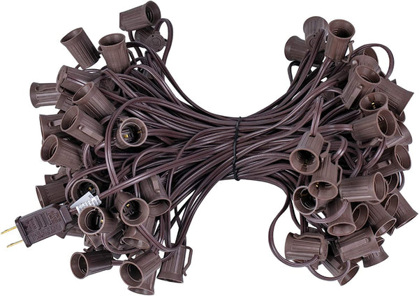 C9 100′ 12" Spacing Brown Wire Stringer