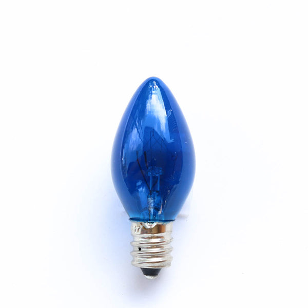 C7 Blue Transparent Incandescent Bulb
