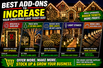 Best Add-Ons to Increase Your Christmas Light Ticket Size