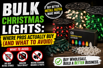 Bulk Christmas Lights: Where Pros Actually Buy (And What to Avoid)
