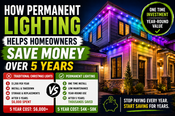 How Permanent Lighting Helps Homeowners Save Money Over 5 Years
