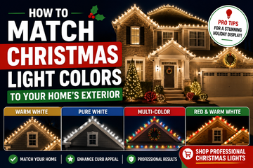 How to Match Christmas Light Colors to Your Home's Exterior