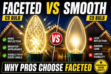 Why Faceted C9 Bulbs Reflect Light Better Than Smooth Bulbs