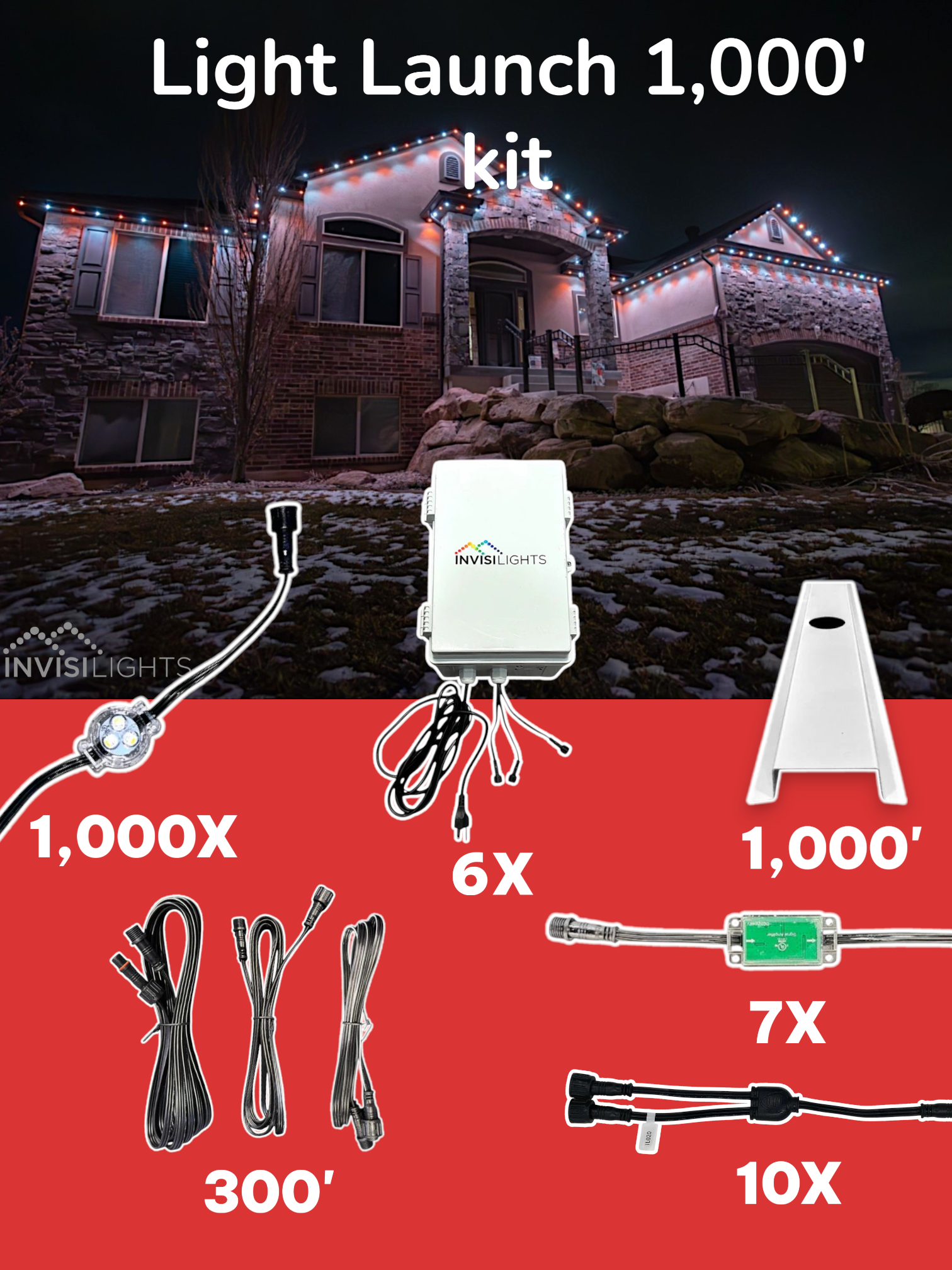 Light Launch InvisiLights® 1,000' Kit