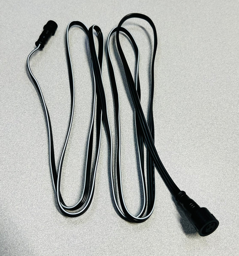 InvisiLights - Extension Cables With Black Protective Wire Loom Pre-Installed