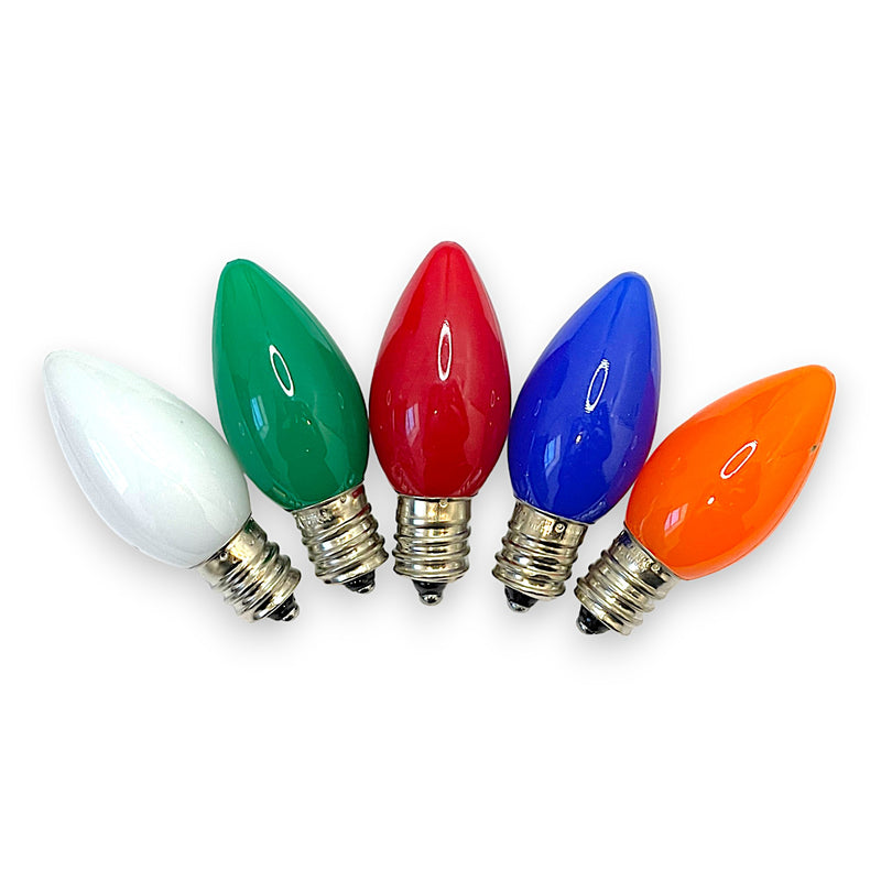 C7 Multi Color (R/G/B/O/WW) Opaque SMD Bulb (Smooth)