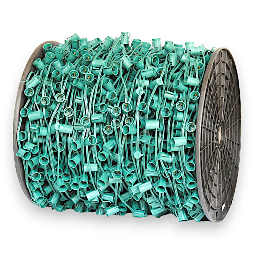 C9 Socket Stringer Lighting Set – 1000' Bulk Spool (6