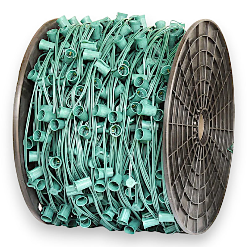 ADMIRAL C9 1000' 12" Spacing Green Socket Wire Spool