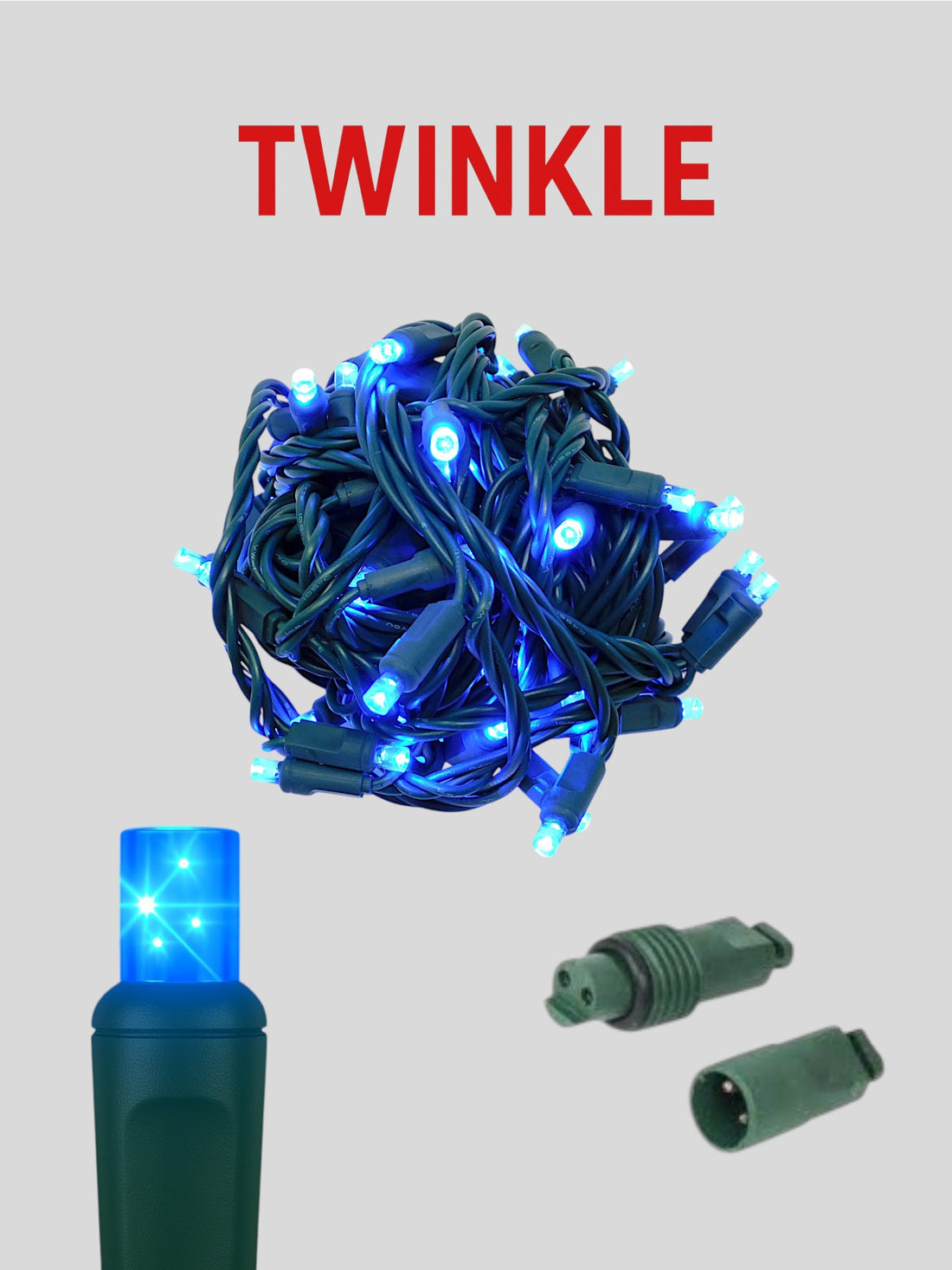 70L 4" Coaxial (Water Tight) Twinkle Mini Christmas Lights Lights