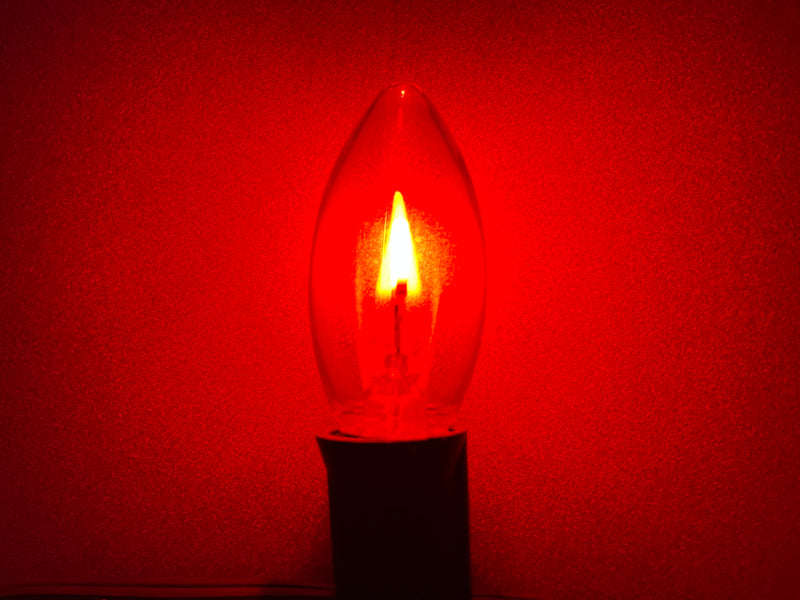 C9 LED Red U-Shape Filament Bulb