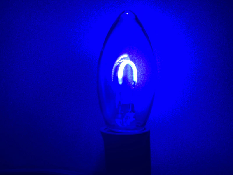 C9 LED Blue U-Shape Filament Bulb