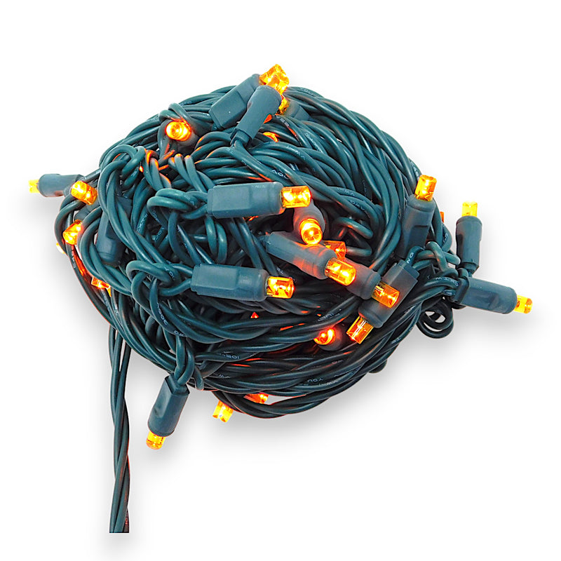 70L 4" Spacing Concave (CURVED IN) Orange LED Mini Light (BALL)