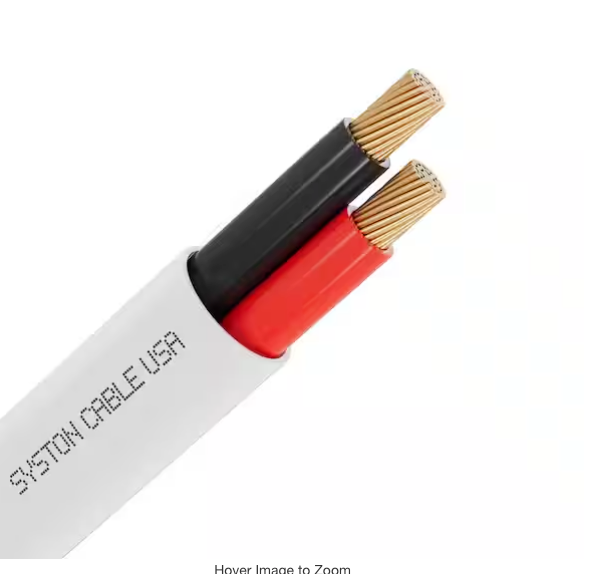 InvisiLights 14/2 Stranded Copper CMP/CL3P Low-Voltage Cable – 250 ft