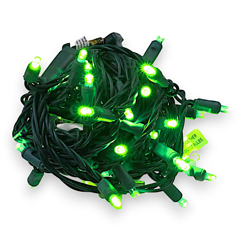 50L Green Coaxial Concave (CURVED IN) 5MM LED Mini Light (Ball)
