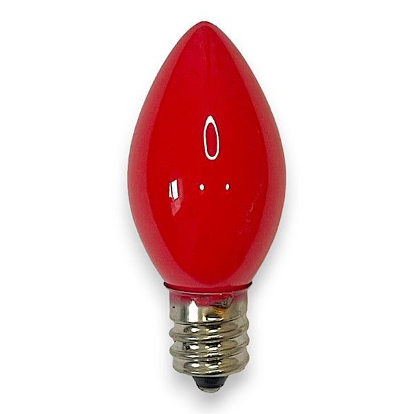 C7 Red Opaque Incandescent Bulb