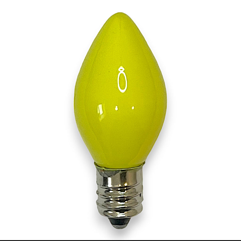 C7 Yellow Opaque Incandescent Bulb