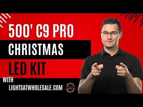 500' Christmas Light Starter Kit Wholesale C9 Package