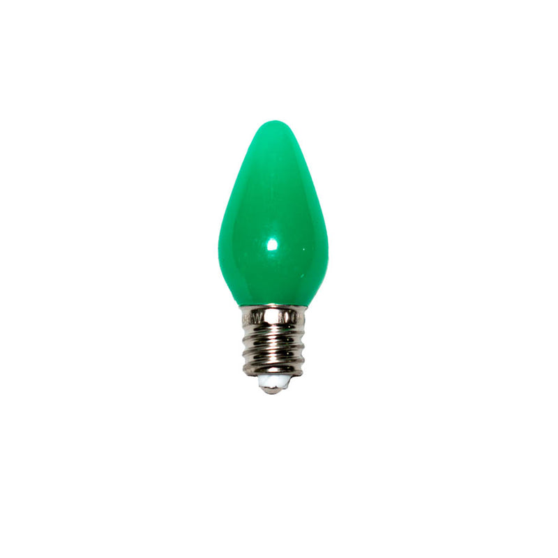C7 Minleon Green Opaque V2 LED Bulb (Smooth)