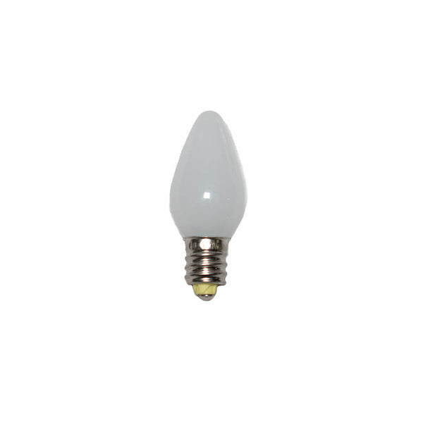 C7 Minleon Pure White Opaque V2 LED Bulb (Smooth)