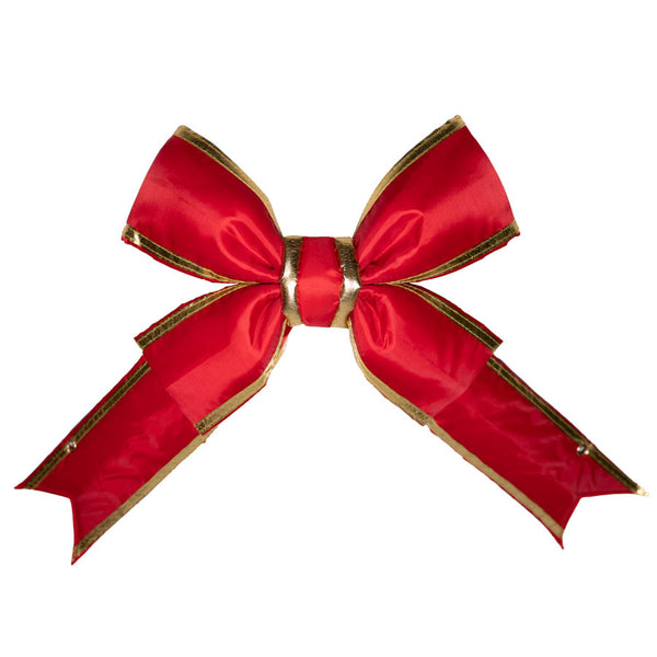 24'' Red & Gold Nylon Bow