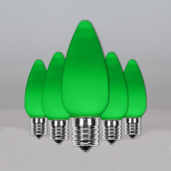 C9 Green Opaque SMD Bulb (Smooth)