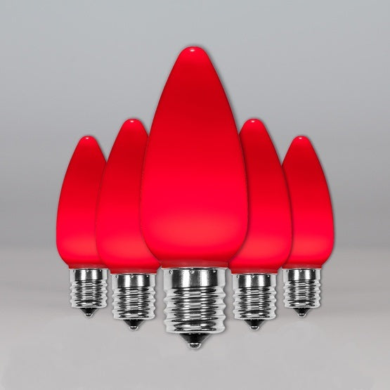 C9 Red Opaque SMD Bulb (Smooth)