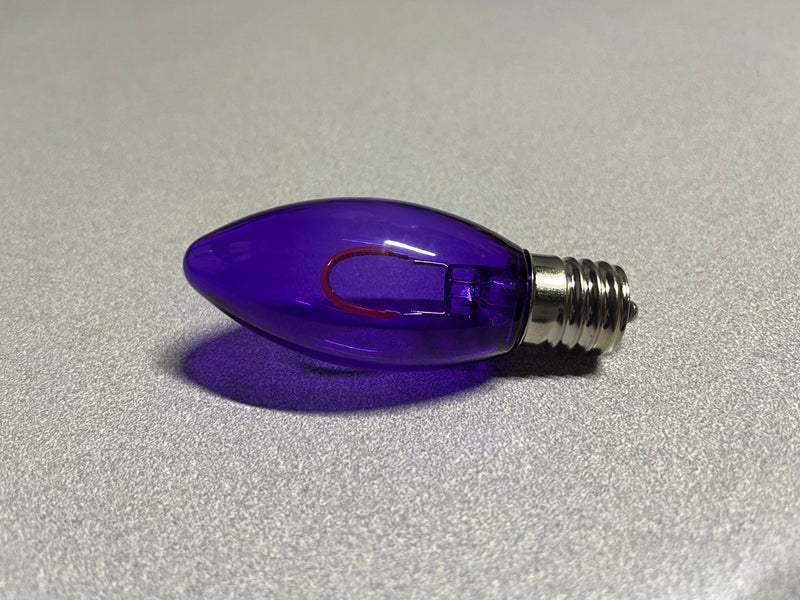 C9 LED Purple U-Shape Filament Bulb