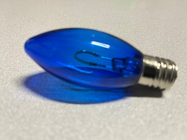 C9 LED Blue U-Shape Filament Bulb