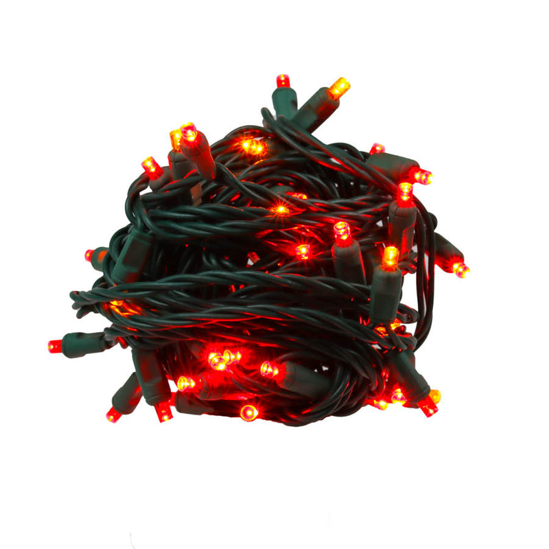 50L 6" Spacing Concave (CURVED IN) Fire (R/R/O) LED Mini Light (Ball)