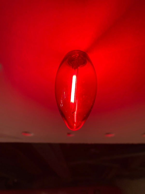 C9 LED Red Filament Bulb