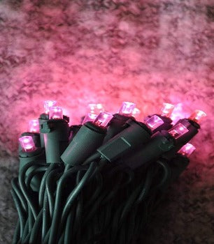 100L Pink Wide Angle LED Mini Lights with Lamp Lock